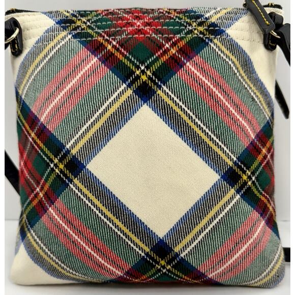 Dooney & Bourke Plaid Crossbody Bag - Red, Green, Blue, White - Picture 4 of 10